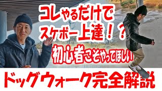 【完全版】スケボーを小刻みに回すドッグウォークのハウツー　軸のとれた安定したスケーティングで上達できる！