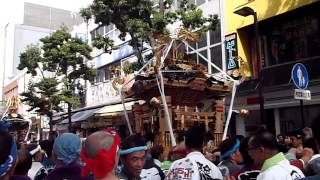 横浜開港祭みこしコラボレーション（横浜 伊勢佐木町商店街）の神輿 Part.7 ドン・キホーテ伊勢佐木町店の前を通過 2015年6月28日