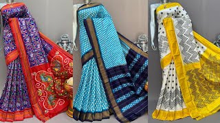 Ikkat Pure Silk Sarees Pochampally Handloom weaving directly from weavers order now +91-8121051617