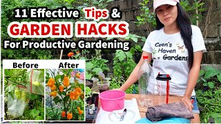 GARDENING HACKS AND IDEAS YOU SHOULD TRY | MGA TIPS PARA LUMAGO ANG TANIM AT DUMAMI ANG ANI