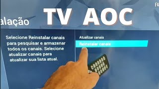 TV AOC Como sintonizar os canais digitais na tv aoc