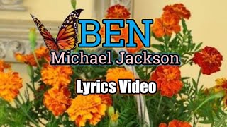 Ben (Lyrics Video) - Michael Jackson