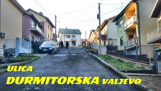 Valjevske ulice : ulica Durmitorska, Valjevo, januar 2023.