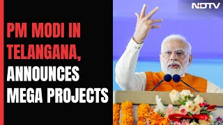 PM Modi Inaugurates Rs. 13500 Crore Worth Projects In Telangana