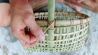 Bamboo basket weaving tutorial