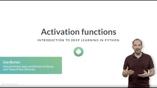 Python Tutorial : Activation functions
