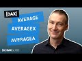 AVERAGE, AVERAGEA, AVERAGEX - DAX Guide