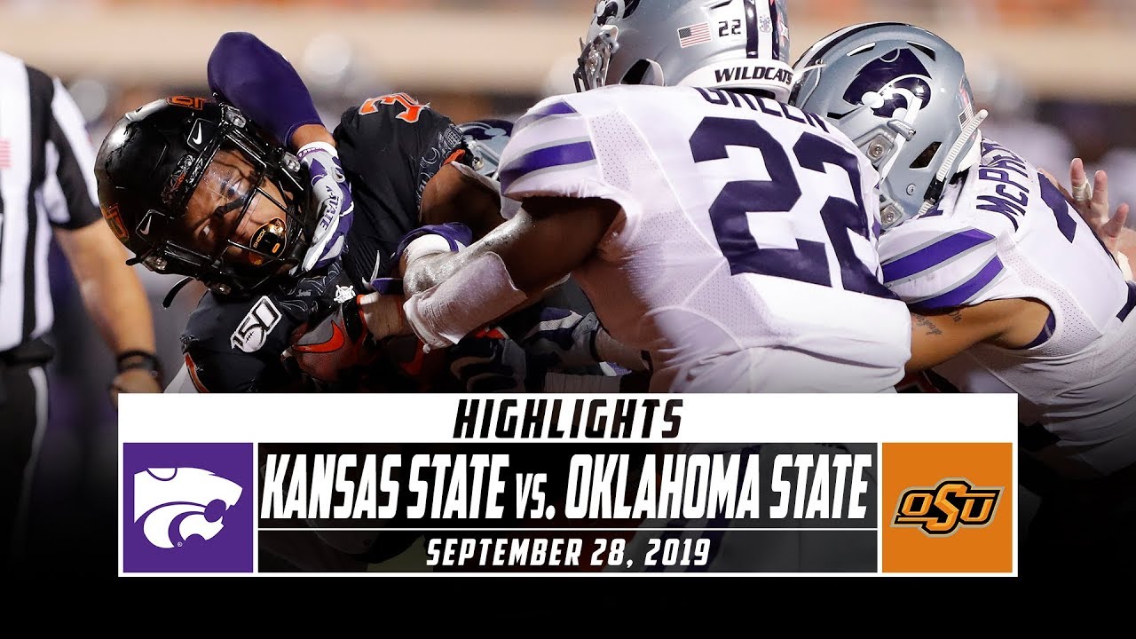 No. 24 Kansas State Vs. Oklahoma State Football Highlights (2019 ...