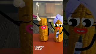 Corn with hairdryer😂 #asmr  #animation #goodland #short  #fruitsurgery #doodles #viral