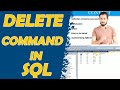 Delete command in sql -7 | The SQL Delete statement
