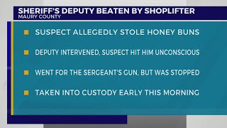 Shoplifting suspect accused of attacking Maury County deputy