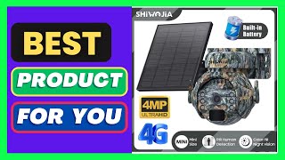 SHIWOJIA 4MP 4G Solar Security Cameras WIFI Wireless Outdoor