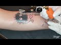 studio ghibli sprite and kuromi tattoo tattoo timelapse