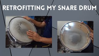 Retrofitting My Snare Drum @TeacherBob