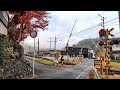 【踏切】足柄和風景踏切　jr御殿場線　japan railway crossing jr gotenba line railway shizuoka japan