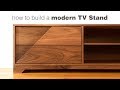 Building a Mid Century Modern TV Stand - Woodworking