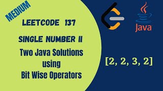 Leetcode Single Number II Java Solution With Bit Wise