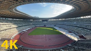 国立競技場フィールド展望！（東京オリンピックスタジアム）日本 [4K] Japan's New National Stadium (JAPAN) Tokyo