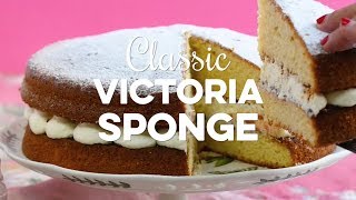 Easy Foolproof Victoria Sponge | SupergoldenBakes