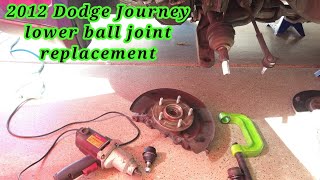 2012 Dodge Journey como cambiar los lower ball joints (ball joint replacement)