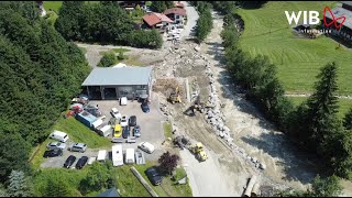 WIB - Kelchsau Hochwasser Aufräumungsarbeiten