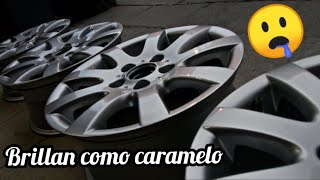 Cómo pintar unos rines negro, negro satínado y aluminio, vídeo tutorial