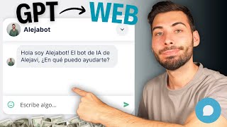 Cómo añadir un GPT a cualquier Web en Minutos 💬 Tutorial FÁCIL SIN usar Código ni APIs