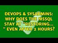 DevOps & SysAdmins: Why does the MSSQL stay at 