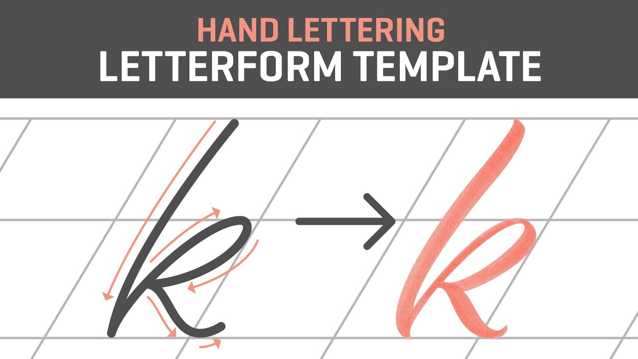 Free Hand Lettering Guides Lettering Tutorial The Beginners Guide