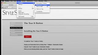 StyleSaint - How To - Install Tear It Button for Firefox