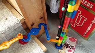 INSANE 2 STORY MARBLE RUN WITH 2 ELEVATORS! CRAZY MARBLE RACE!