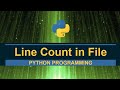 Python line count in a text file