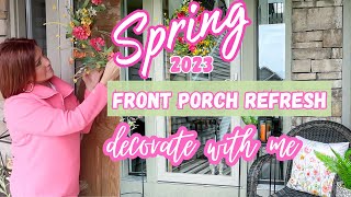 🌸Spring Front Porch Decor | Decorate With Me | Front Porch Refresh | 2023