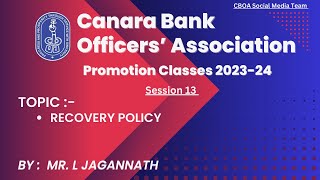 CBOA PROMOTION CLASS   051123 Mr L Jagannath