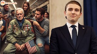 Barron Trump nhường ghế hạng nhất cho cựu chiến binh tham chiến ở VN, rồi chuyện khó tin đã xảy ra