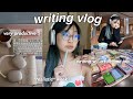 WRITE WITH ME 🖊️🍵 how i organize my writing projects, 7am morning routine, cafe hopping