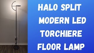 Brightech Halo Split  Modern LED Torchiere Floor Lamp