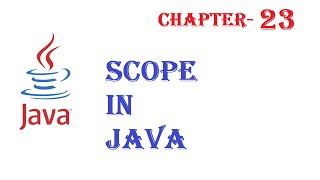 Scope in Java - Java tutorial - w3Schools - Chapter - 23 English