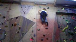 Climbing the wall at Rocknasium