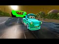 mega pits with mcqueen and friends vs lightning mcqueen and huge u0026 tiny pixar cars beamng drive