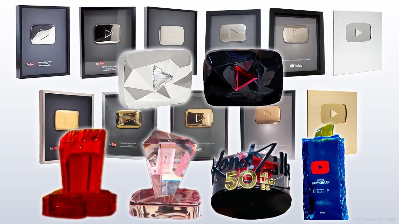All Youtube Play Buttons Ever Youtube All Youtube Play Buttons Ever Youtube