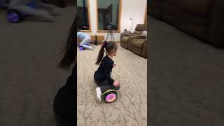 Cute Baby Girl Shows Off Her Impressive Hoverboard Skills! #talent #shorts #hoverboard #wow #viral