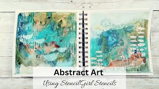 Creating Abstract Art using StencilGirl Stencils, w/ Laura Dame