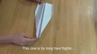 How to make a javelin paper plane