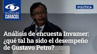 Análisis de encuesta Invamer: ¿qué tal ha sido el desempeño de Gustavo Petro como presidente?