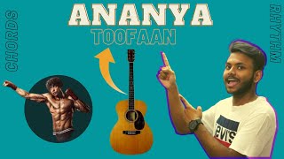 Ananya | Toofaan | Arijit Singh | Easy Guitar Chords/Rhythm/Cover in Hindi