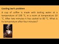 Newton's Law of Cooling Calculus, Example Problems, Differential Equations