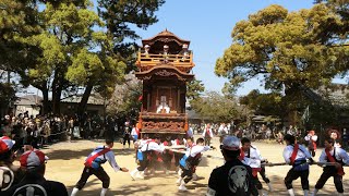 2023年 武豊町長尾春祭り 本祭 小迎組鳳凰車（武雄神社曳き込み）