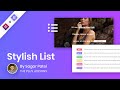 Tutorial : Setup stylish list widget with interactive settings in The Plus Addons for Elementor