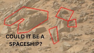 Could there be a spaceship on Mars? photo by Perseverance Rover %100 raw photo no manipulation